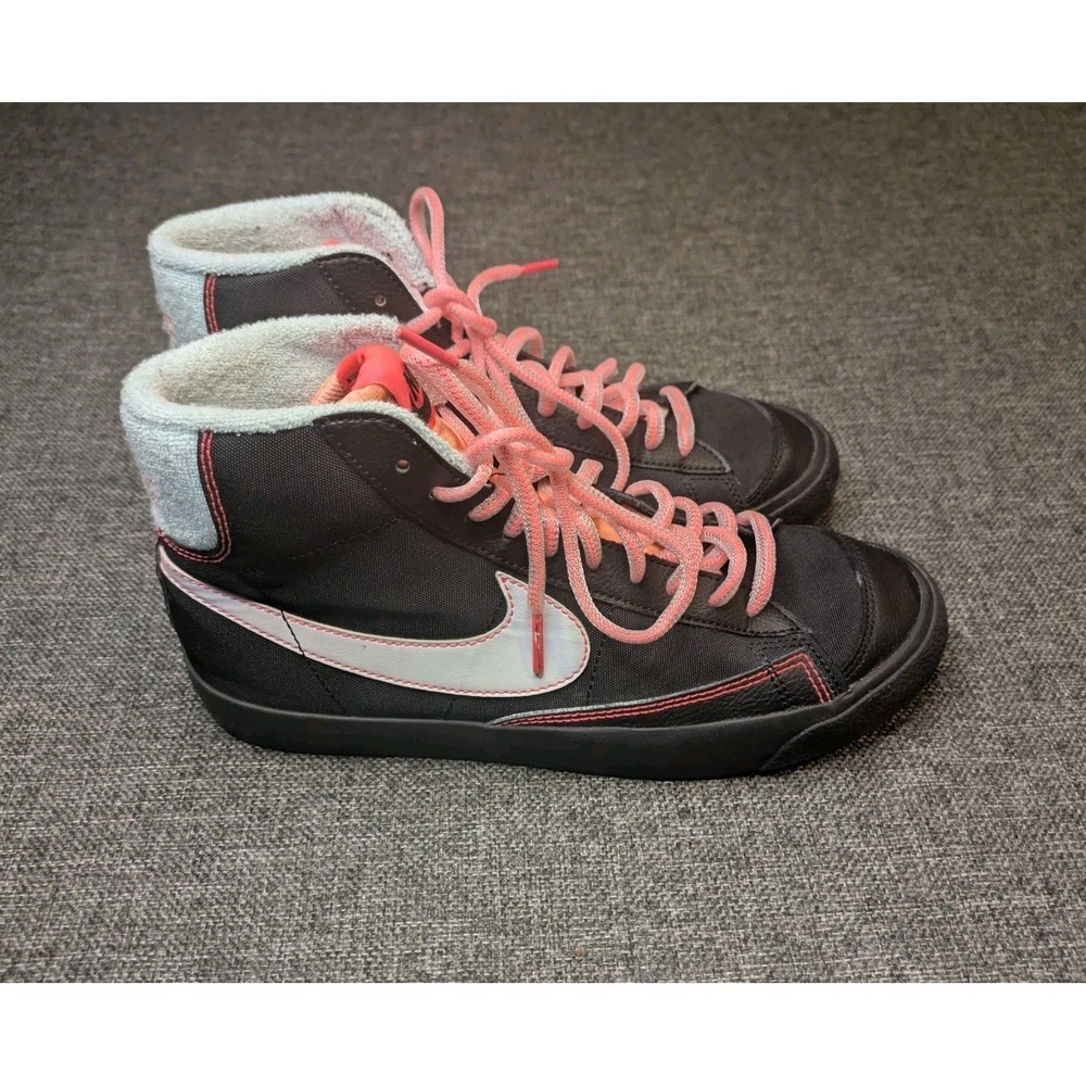 NIKE BLAZER MID '77‎ GS 'BLACK ATOMIC PINK SHOES DD7710-001 Size 7Y Kids Sneaker